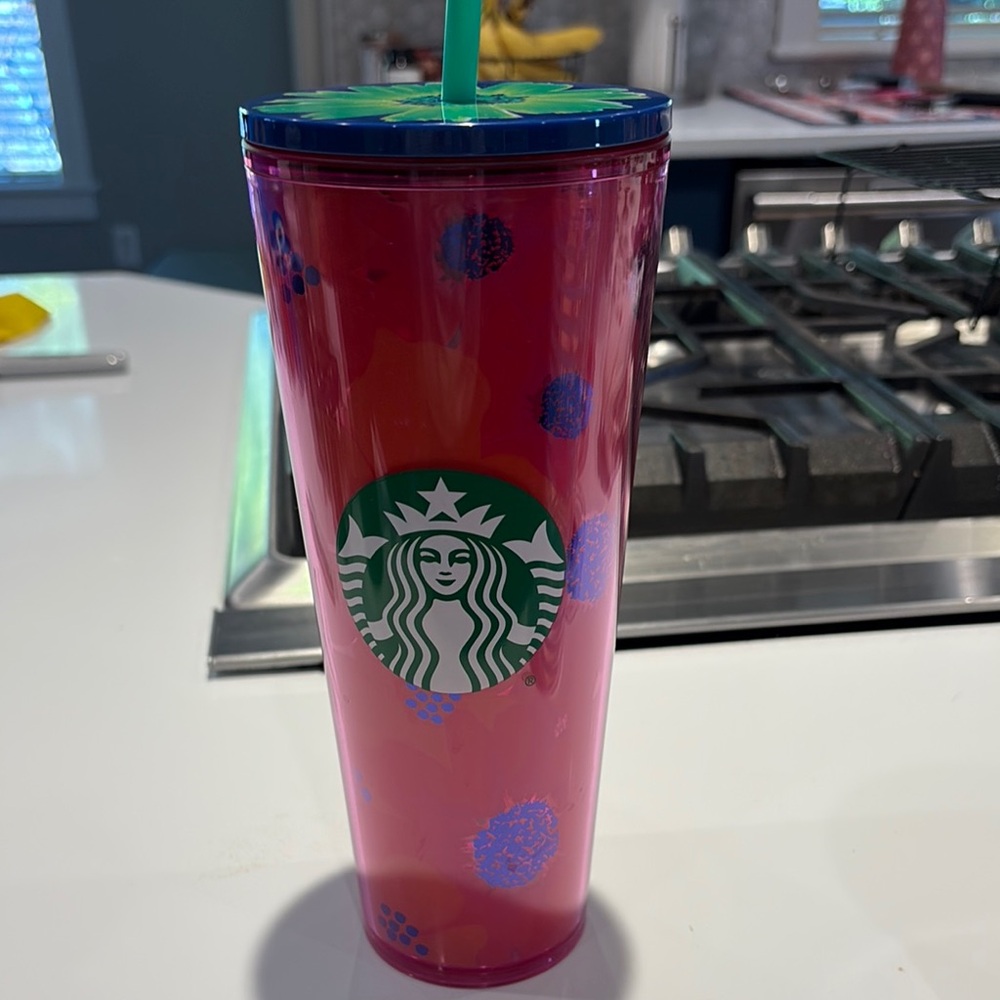 Starbucks Pink and Blue Tumbler